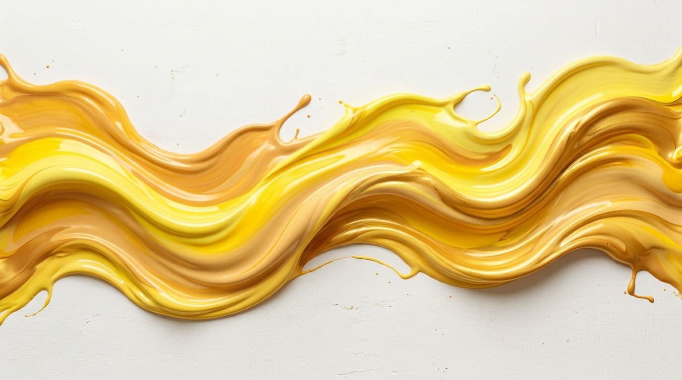 Artistic flowing paint texture banner
